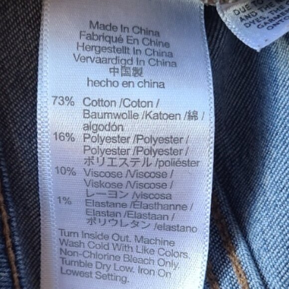 MADEWELL THE SKINNY FLARE JEANS CROPPED HIGH RISE STRETCH RAW HEM MED WASH sz 28 - Picture 9 of 9